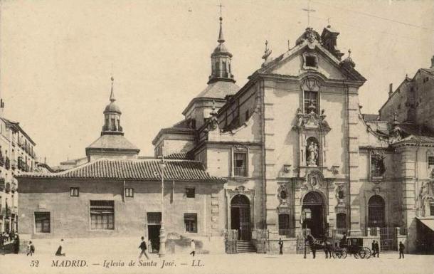casa del cura junto a san jose, la primera casa demolida en 1910 para empezar la construccion de la gran via
